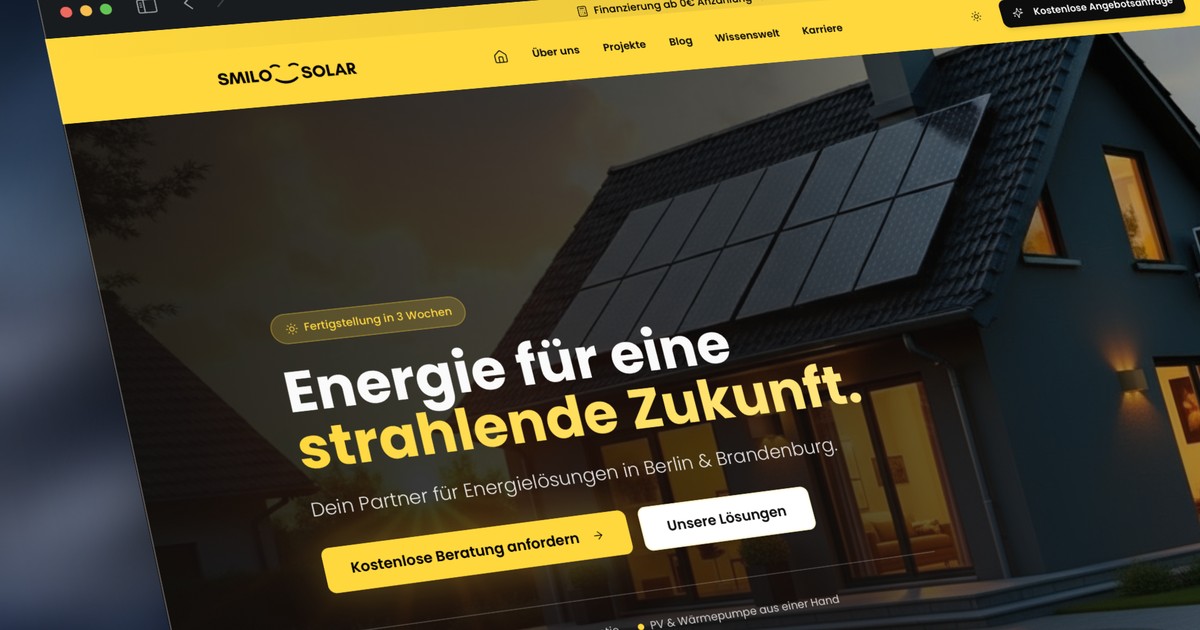 Smilo SMILO SOLAR GMBH | Photovoltaik Berlin & Brandenburg